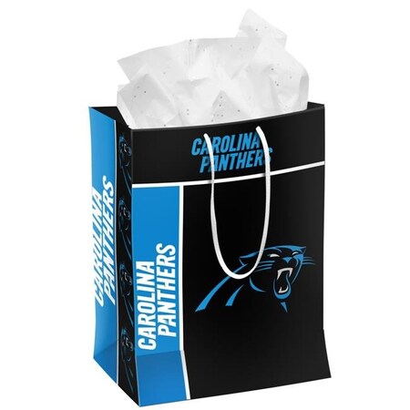 Forever Collectibles Forever Collectibles 8784981950 Carolina Panthers Gift Bag - Medium 8784981950